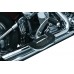 PREMIUM RIBBED FOLDING FOOTBOARDS FOR RIDER OR PASSENGER, CHROME - UNIVERSAL