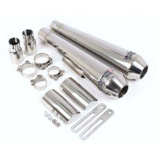 STAINLESS CLASSIC EXHAUST KIT - INTERCEPTOR 650 2018-, CONTINENTAL GT 650 2018-